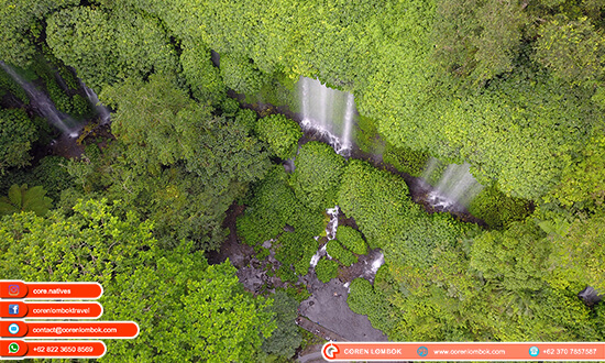 wisata air terjun benang kelambu