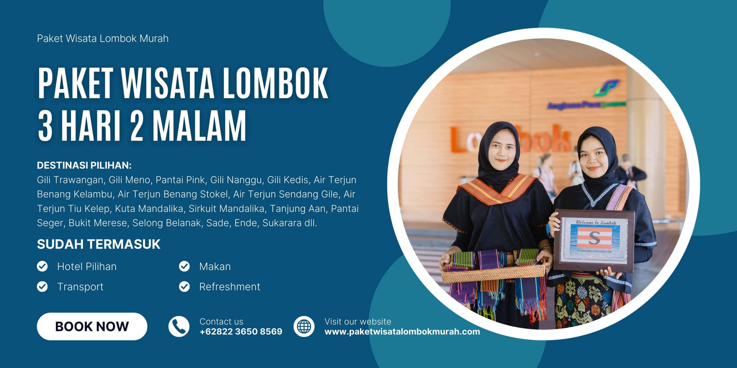 Paket wisata Lombok 3 hari 2 malam